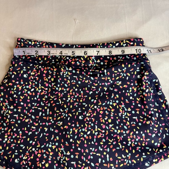 GAP Fit Skort Blue with Colorful Pattern Kids Skirt Activewear Sz S (6-7) - Picture 6 of 9